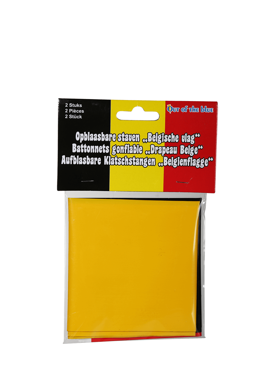 Inflatable clapper sticks, Belgium Flag,