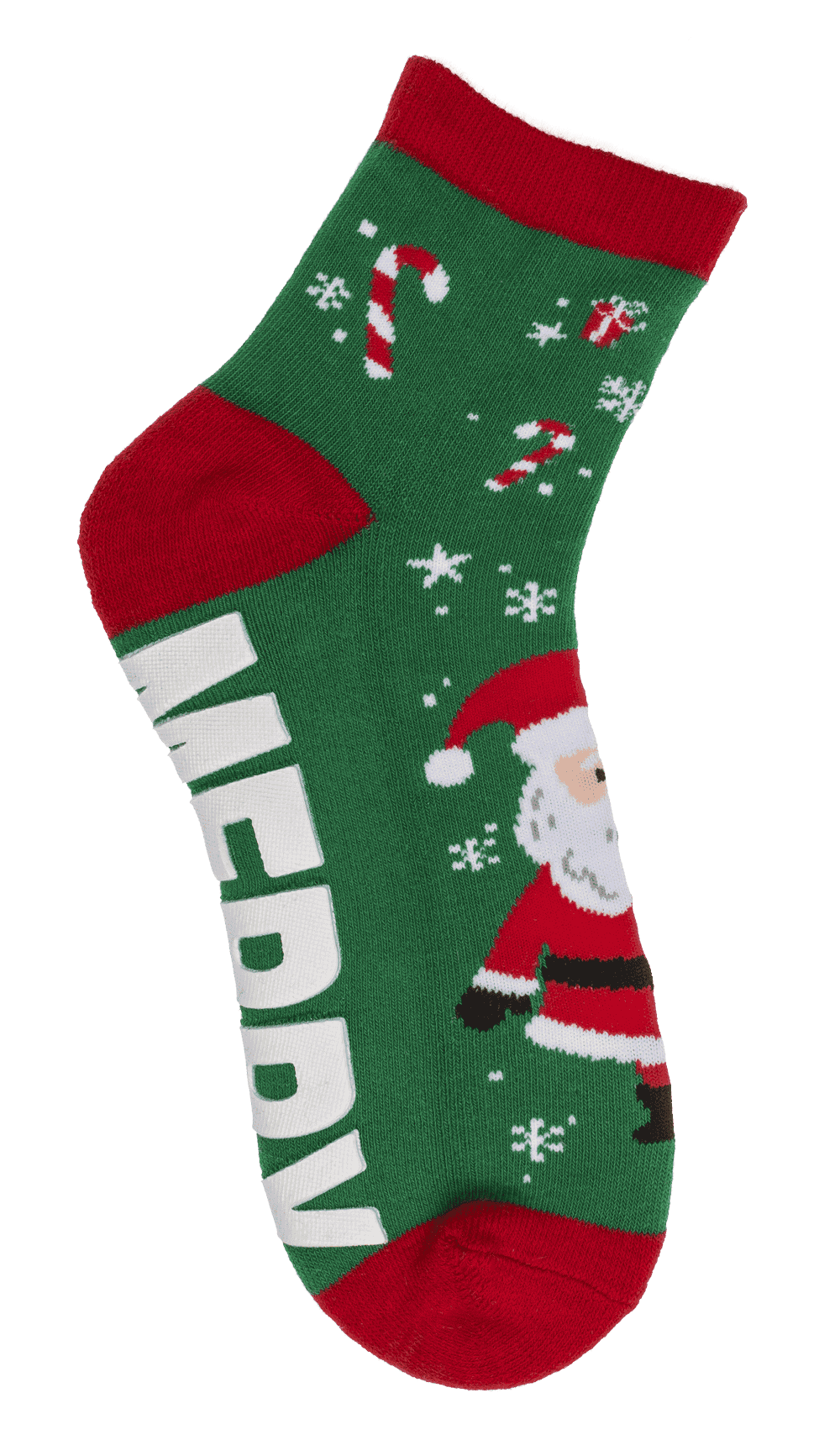 Socks, with ABS sole, Merry XMas, one size,