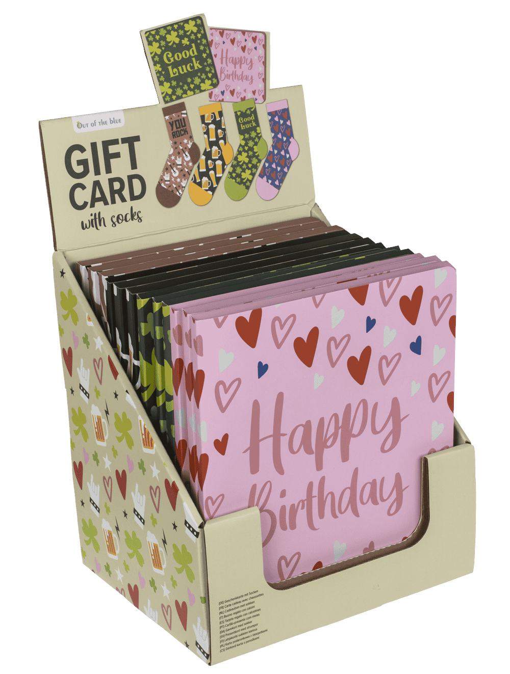 Socks, Celebrations, in gift card,
