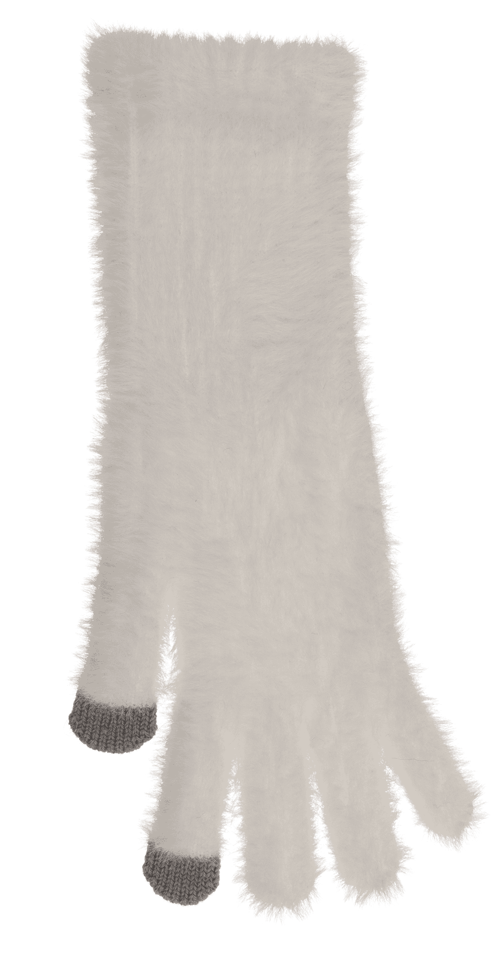 Winter gloves with artificial fur,