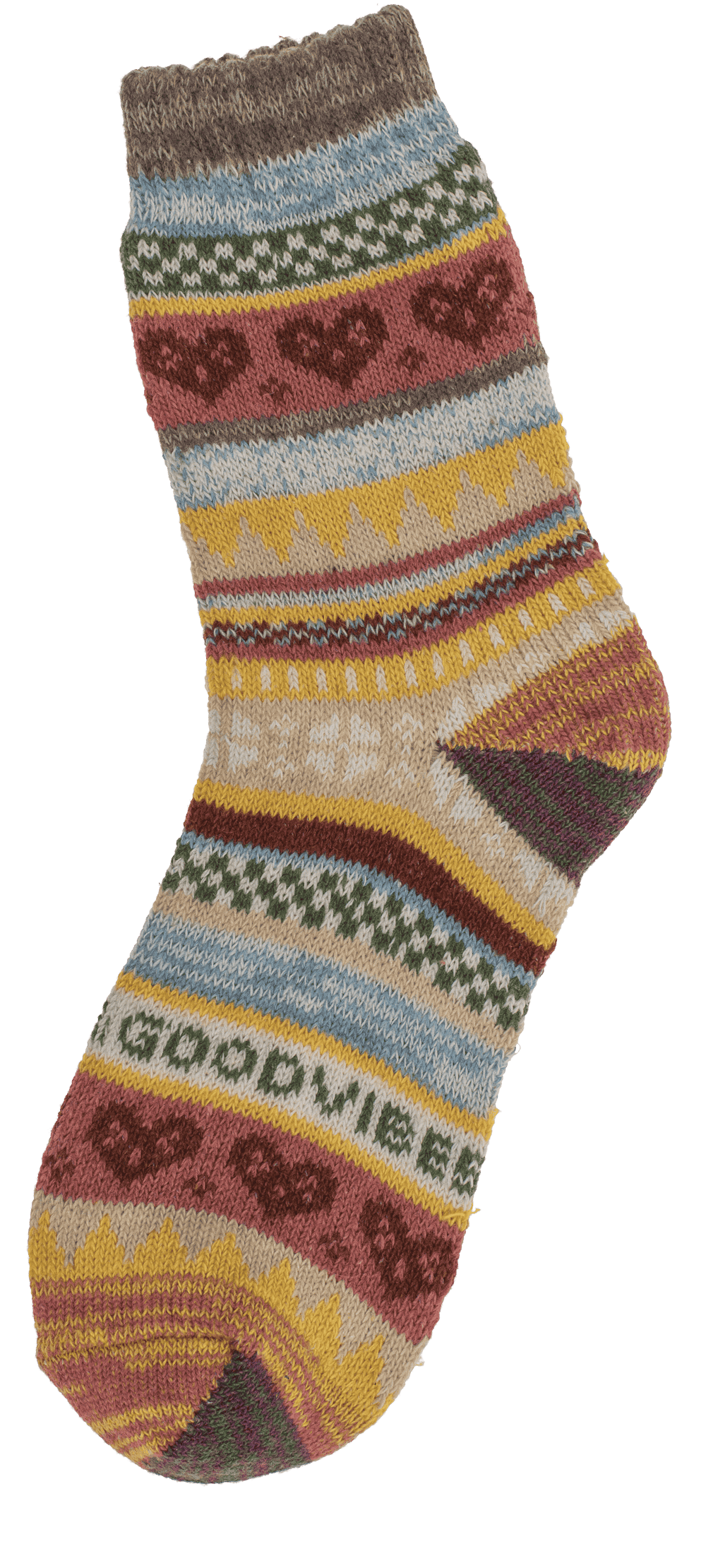 Knitted socks for women, Good Vibes,