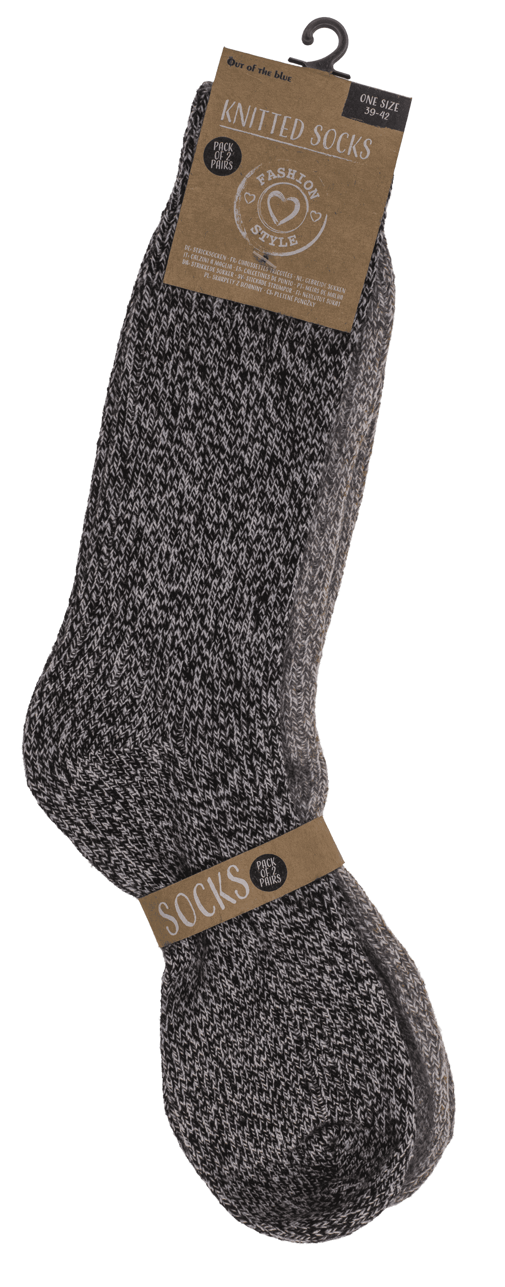 Knitted socks for women, Uni,