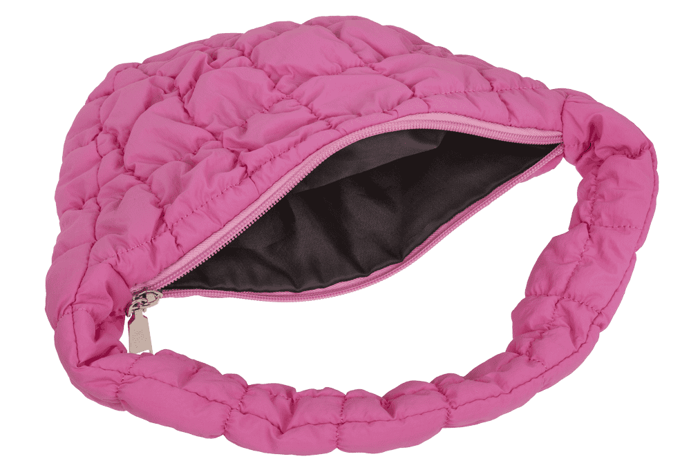 Quilted handbag, puffer bag, 28 x 21 cm,