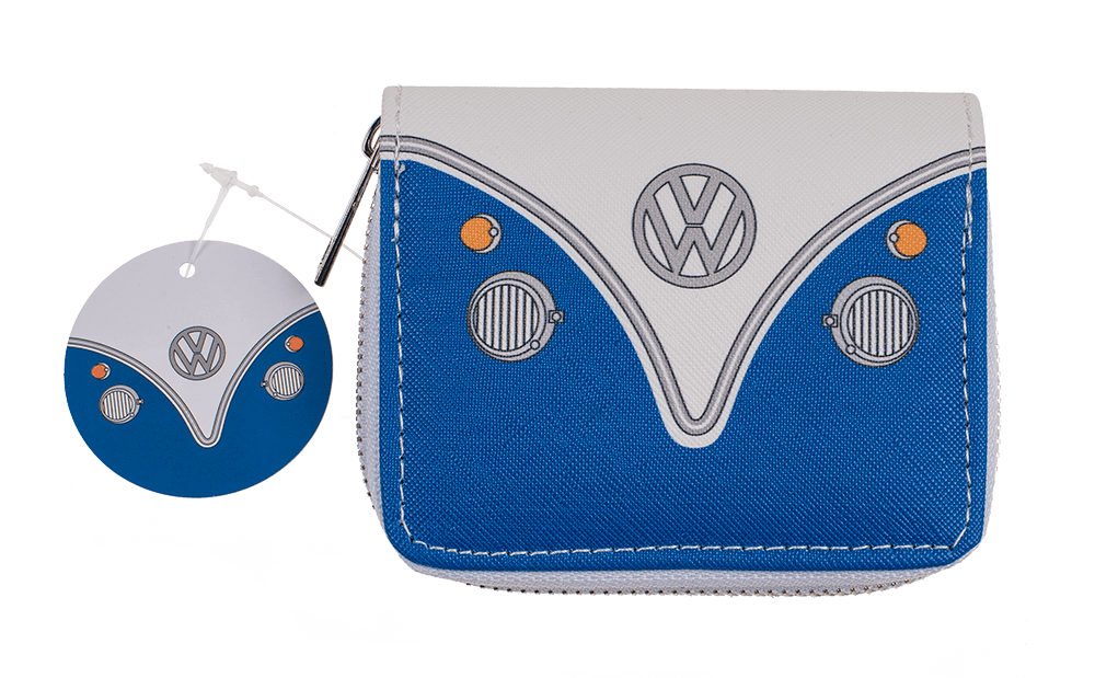 Purse, VW T1 Bus, blue, ca. 9 x 11 cm,
