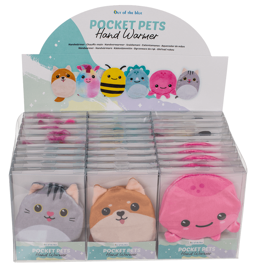 Hand warmer, Kawaii, with plush cover,