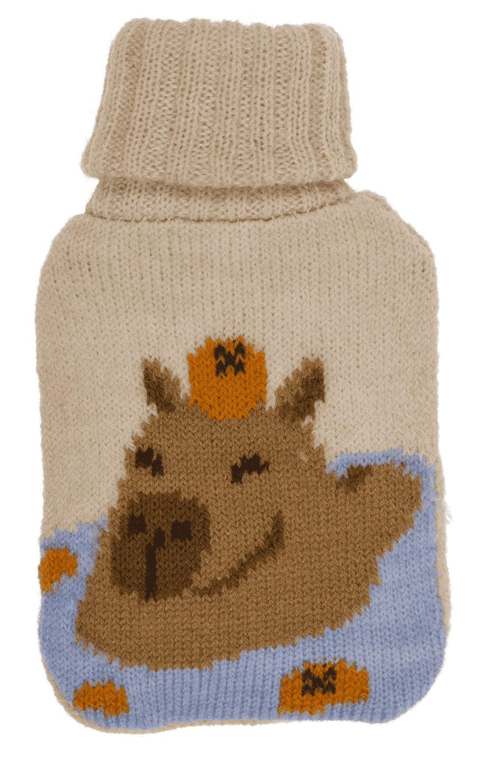 Handwarmer, Capybara, with knitted cover,