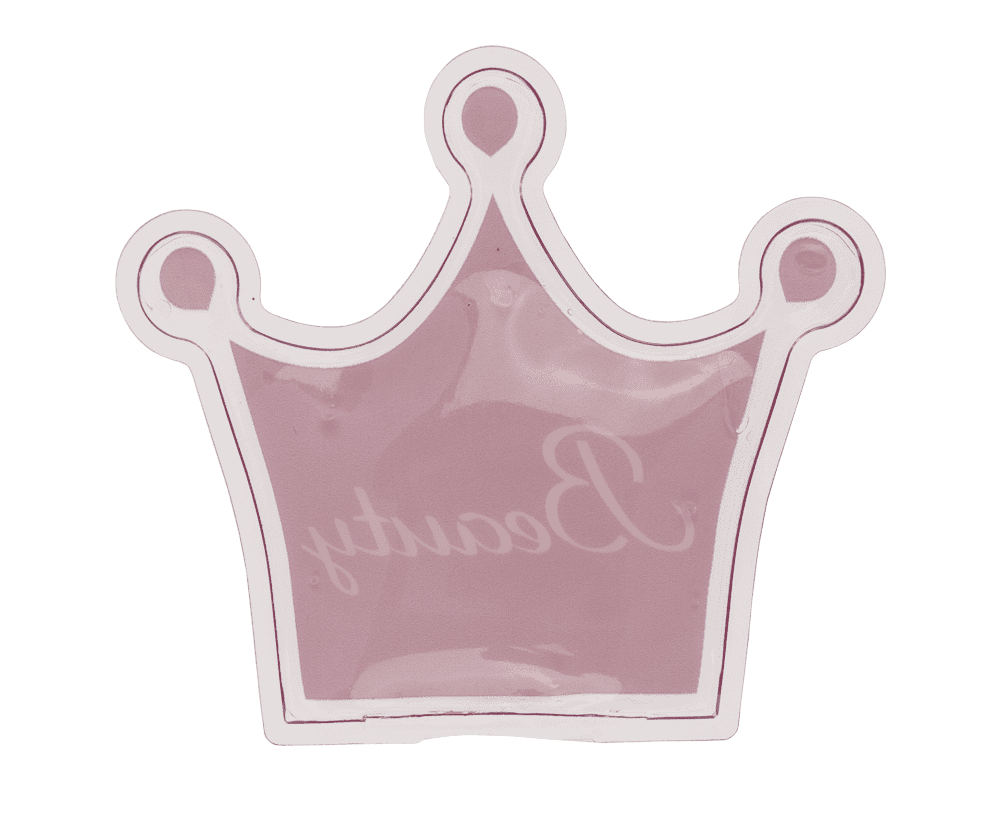 Hot/Cold Spa Eye Pads, in crown shape,