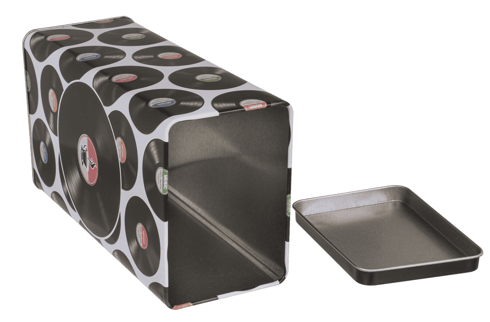 Rectangular tin box, Coffee, Tea & Sugar,