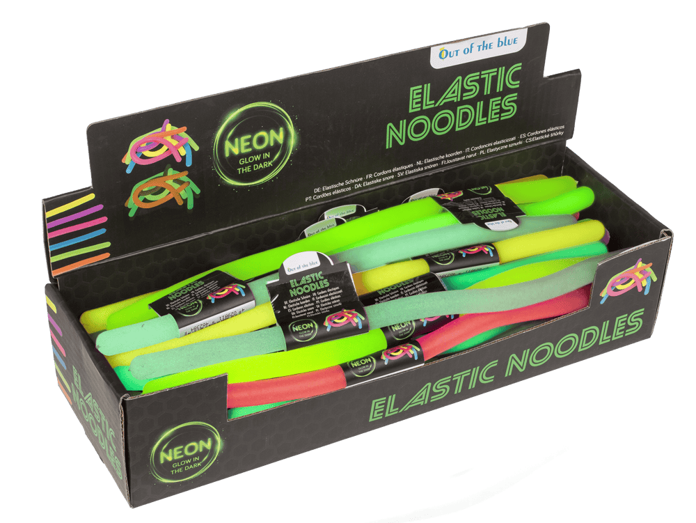 Elastic Noodles, Glow in the Dark, ca. 29 cm,