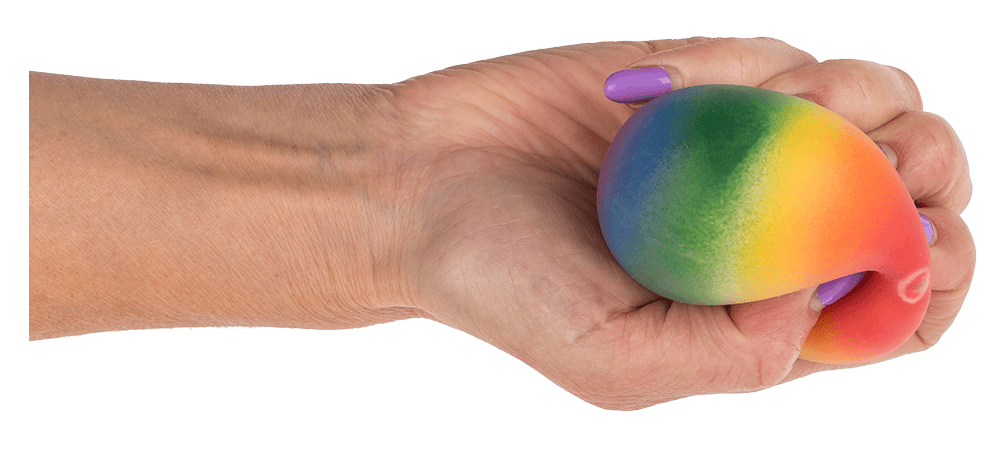 Squeeze anti stress ball, Rainbow,