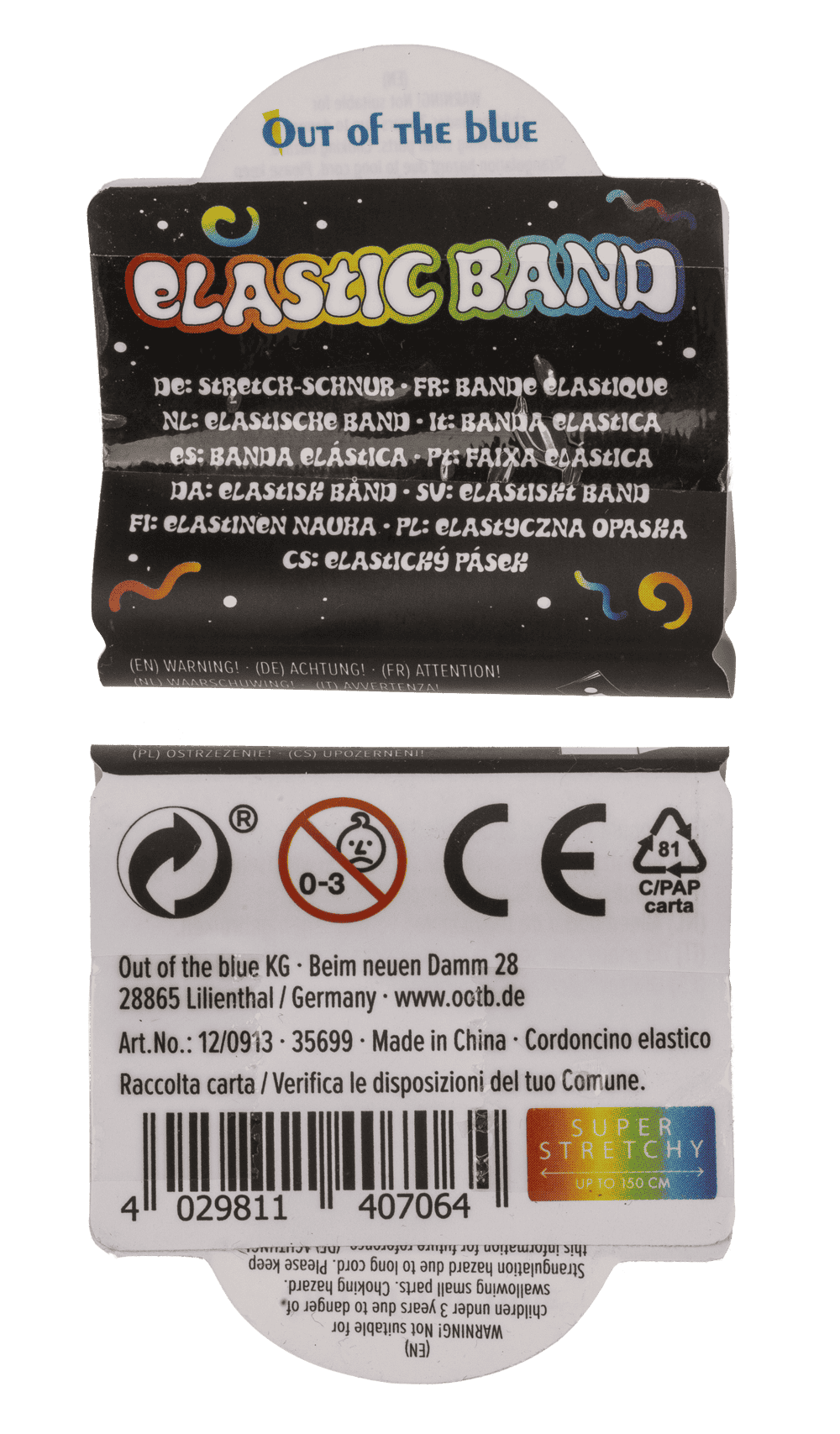 Elastic band, Colours,