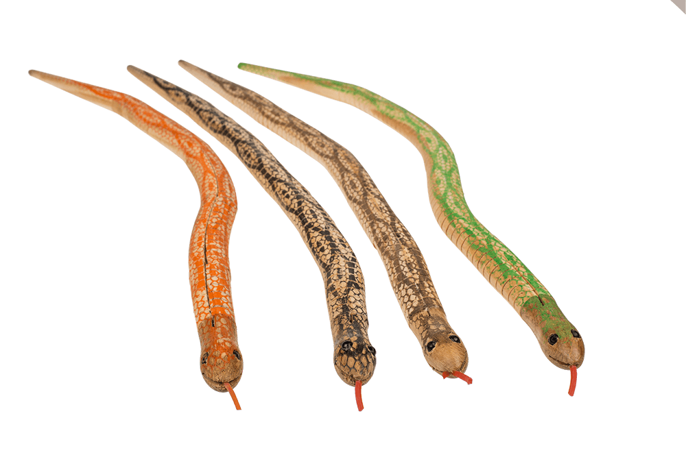 Wooden snake, ca. 50 cm