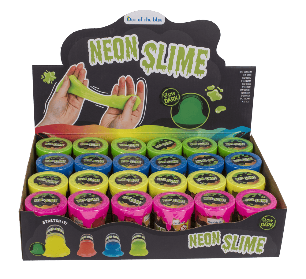 Neon Slime, glows in the dark,