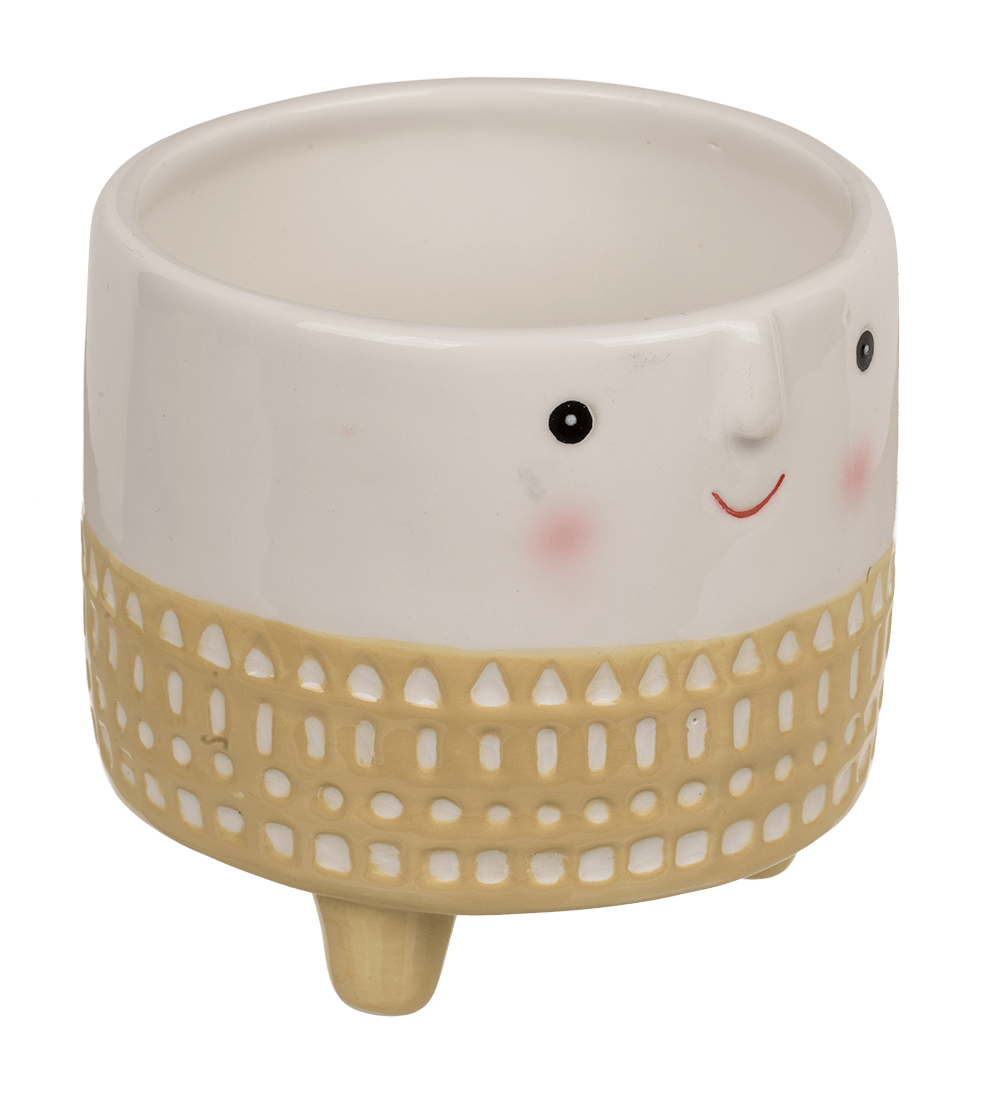 Decoration pot, face,