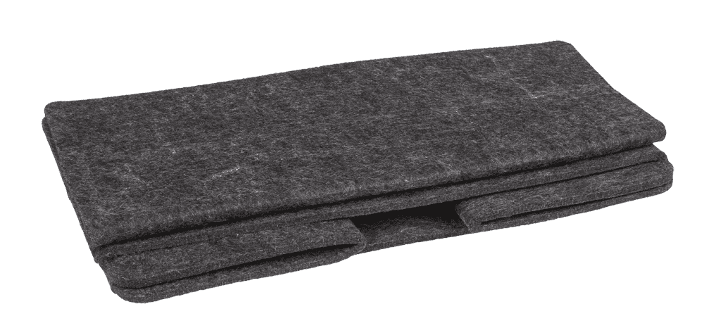 Dark grey felt bag, Set of 2 pcs,