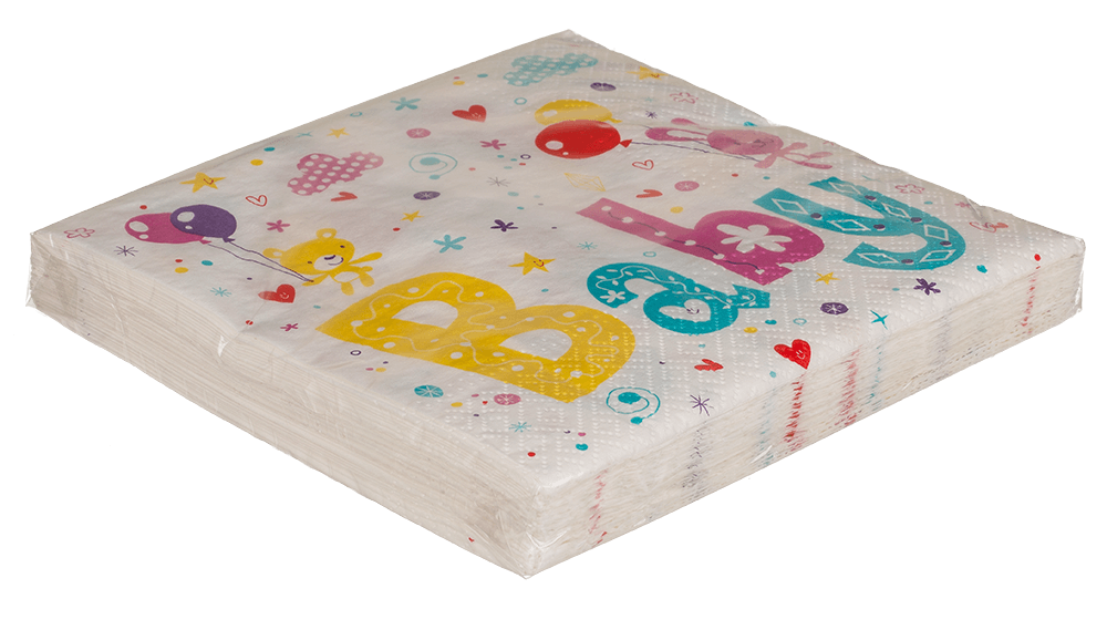 Paper napkins, Baby Party, ca. 33 x 33 cm,