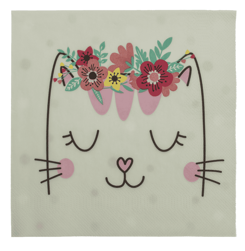Paper napkins, Dreaming Cat,