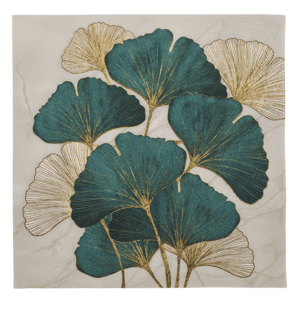 Paper napkins, Ginkgo,
