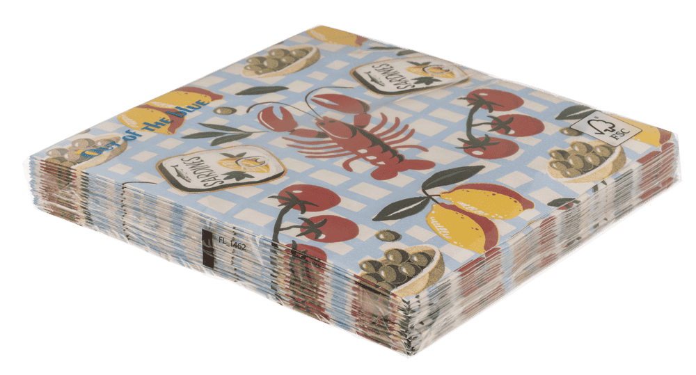 Paper napkins, Lobster,