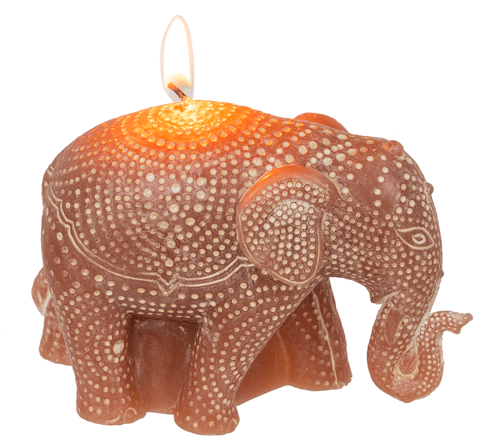 Candle, Elephant, ca. 11,5 x 4,5 x 8,5 cm
