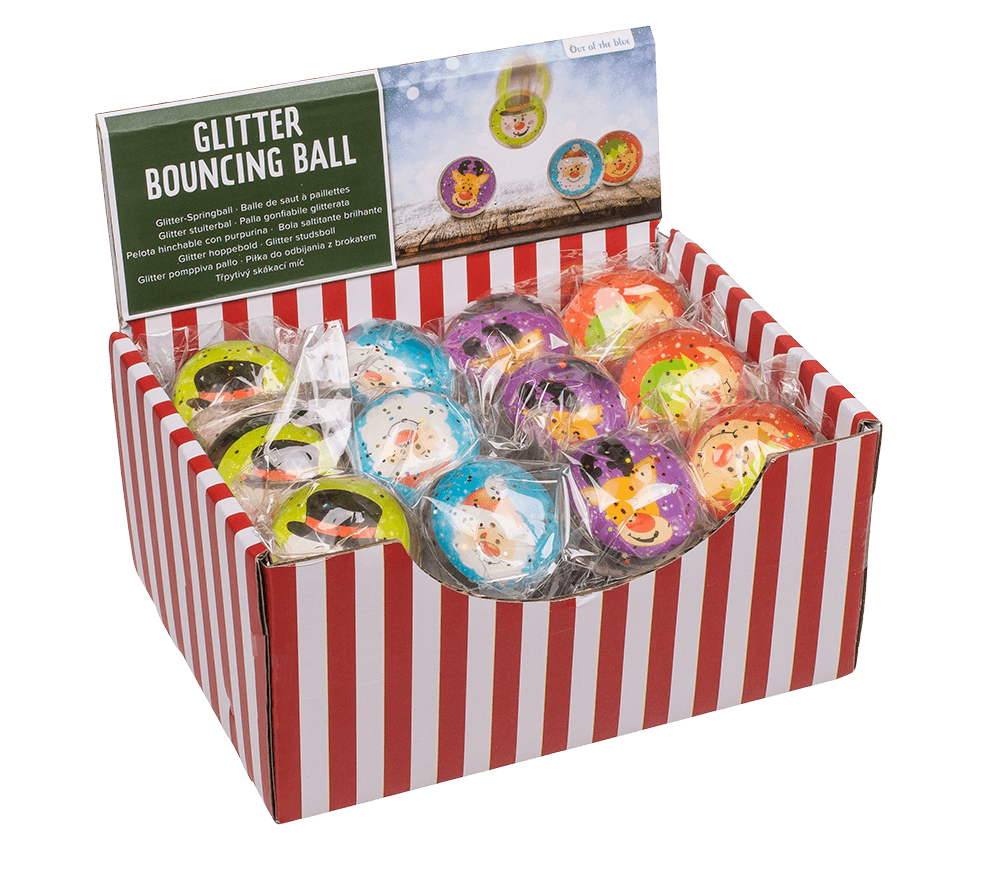 Glitter bouncing ball, Joyful Xmas Jumpers,