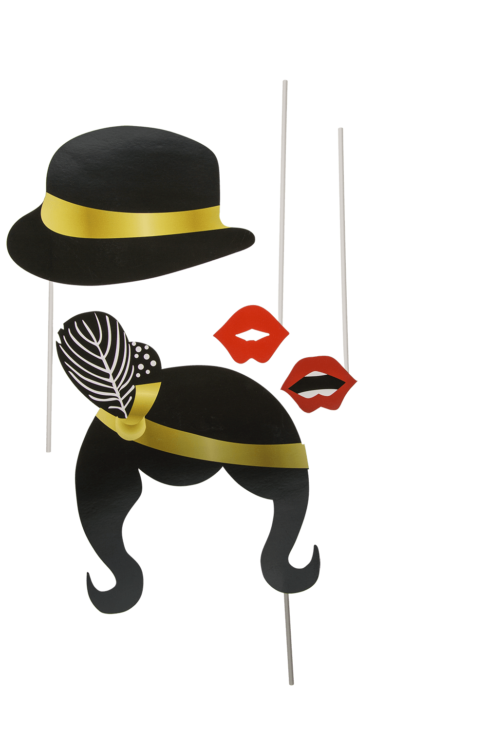 Party photo accessories on stick,