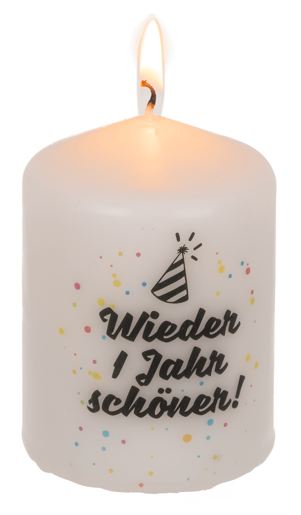 Pillar candle. Wieder ein Jahr schöner,