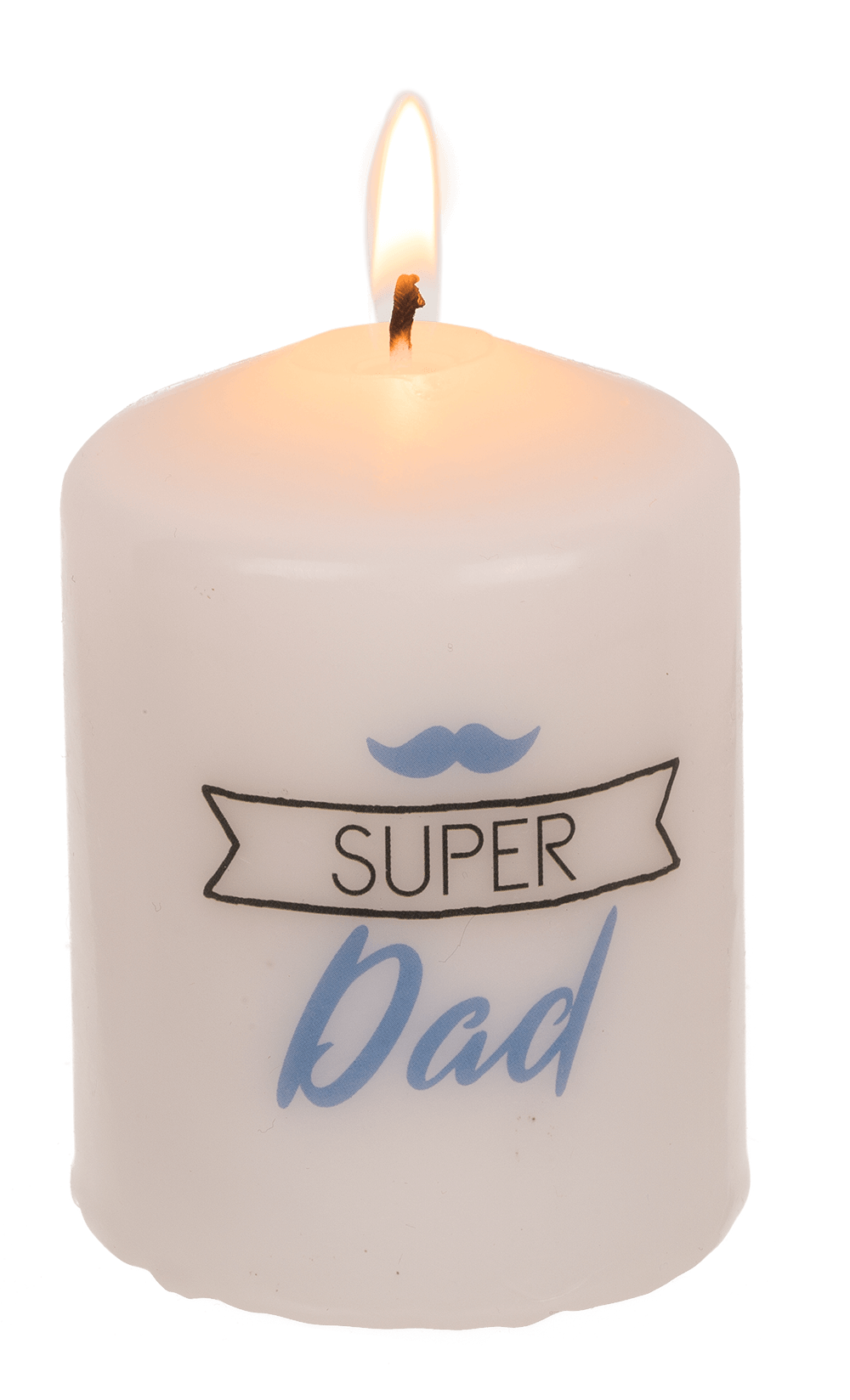 Pillar candle, Super Dad,