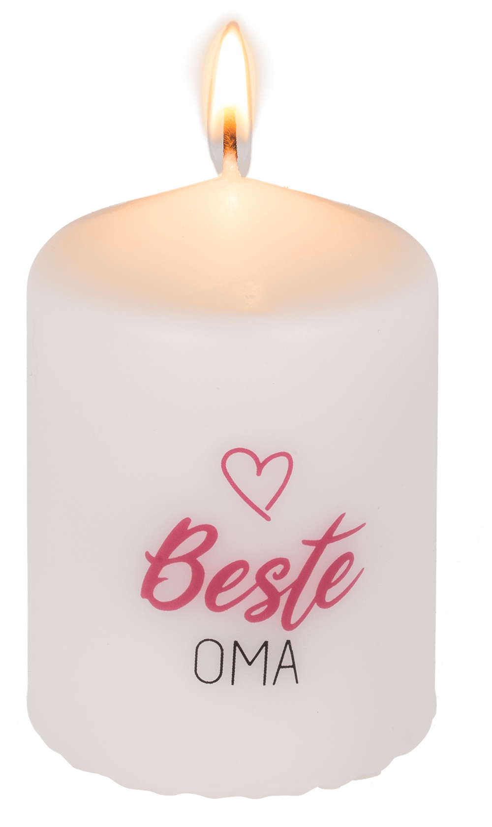 Pillar candle, Beste Oma,