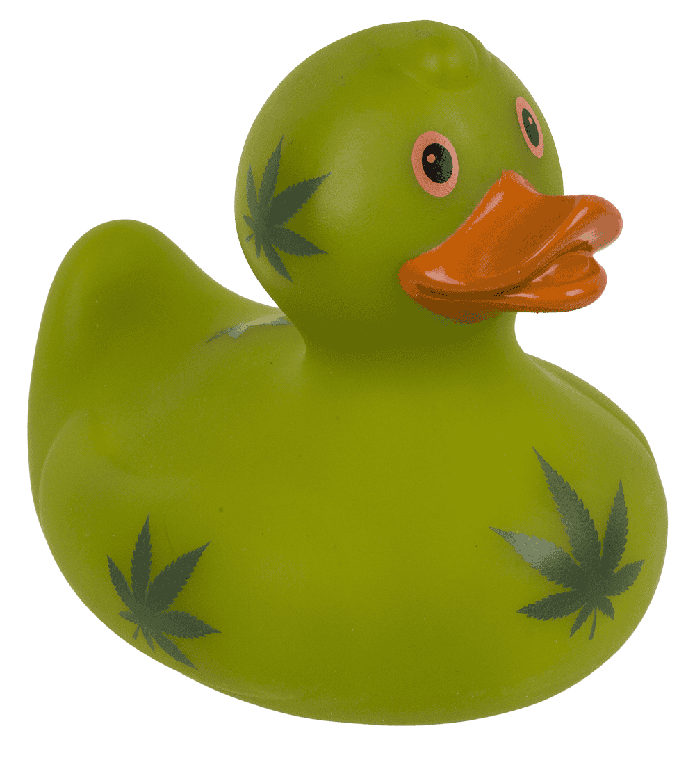 Cannabis Squeaking Duck, ca. 10 cm,