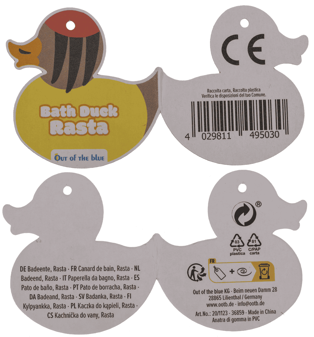 Bath Duck, Rasta,