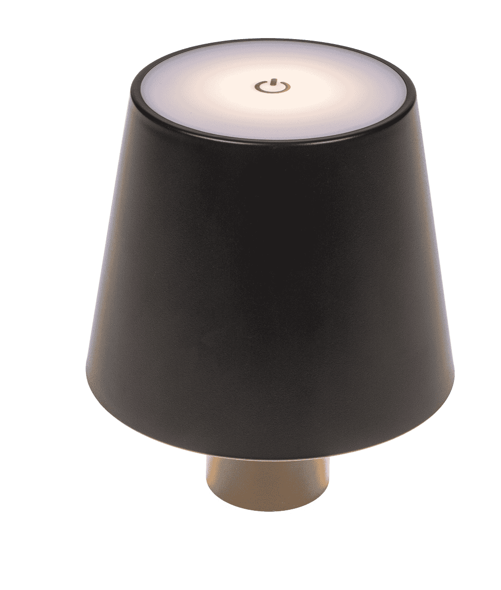 LED bottle lamp, black, 3 modes (on/off/dim.),