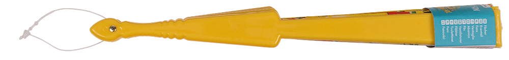 Plastic fan, fruits,