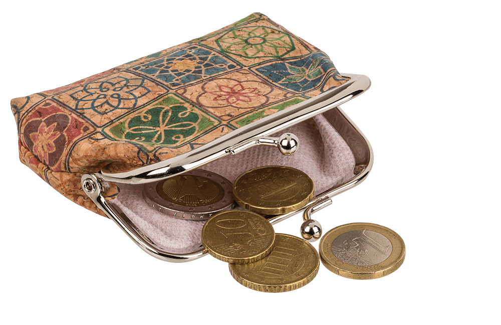 Cork purse, Mandala,