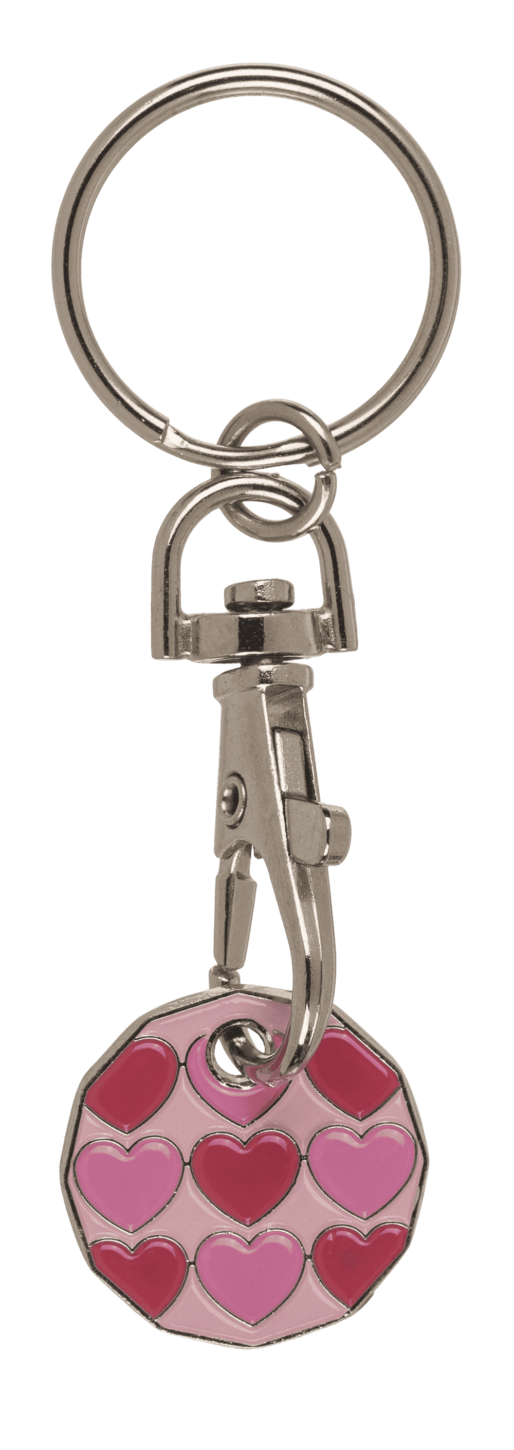 Metal Keychain with trolley Coin,