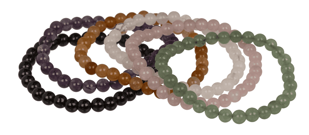Gemstone beads bracelet, with 32 beads,