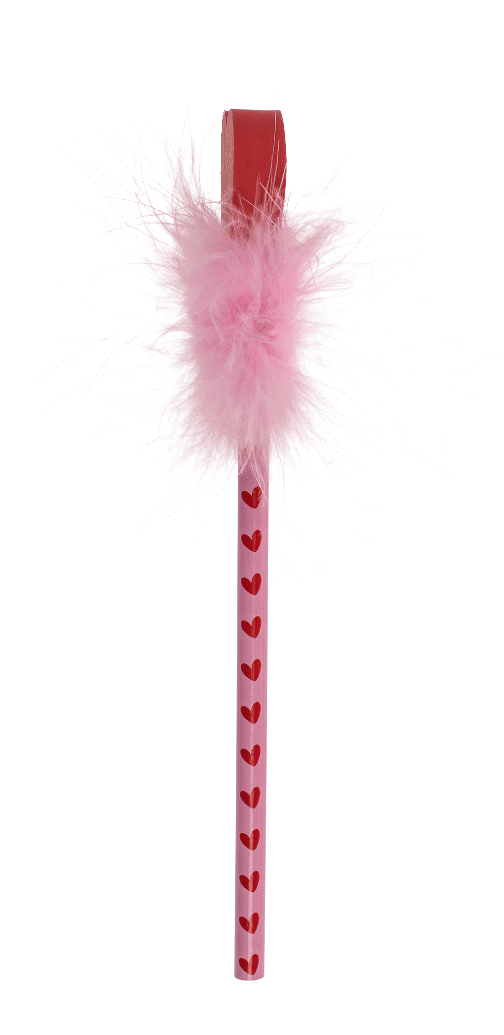 Pencil with eraser, Fluffy Heart,