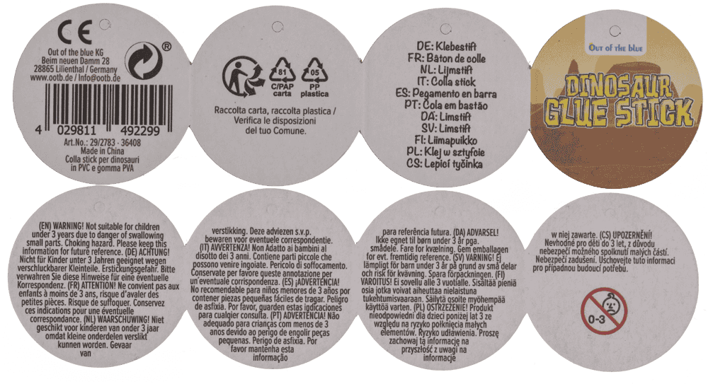 Glue stick, Dinosaur, X cm,