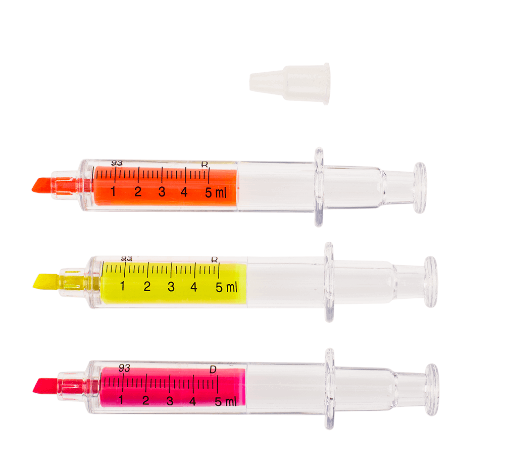 Highlighter, Syringe,