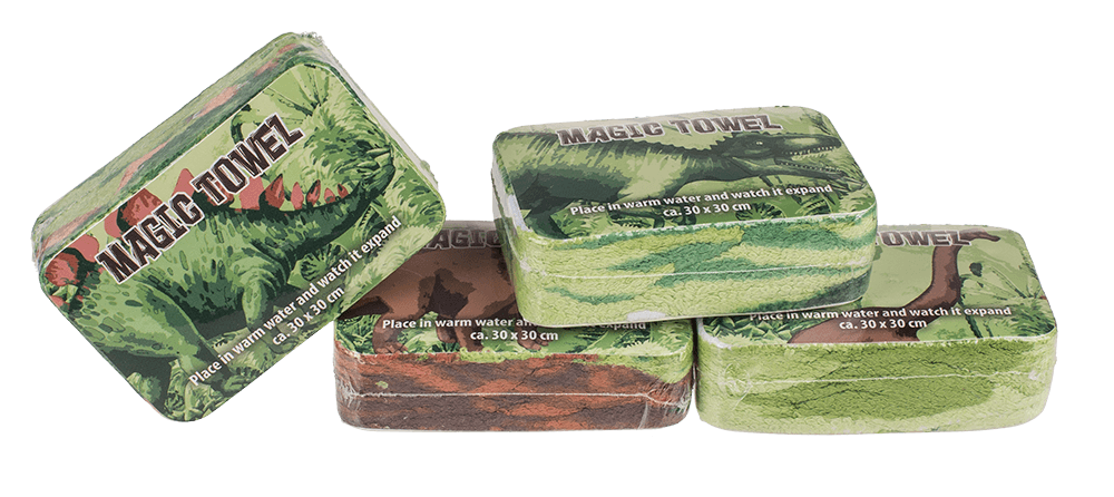 Magic cotton towel, Dinosaur,