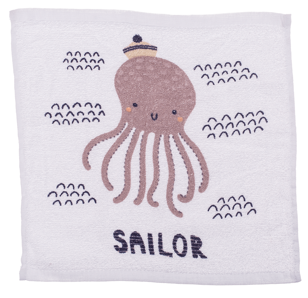 Magic cotton towel, octopus,