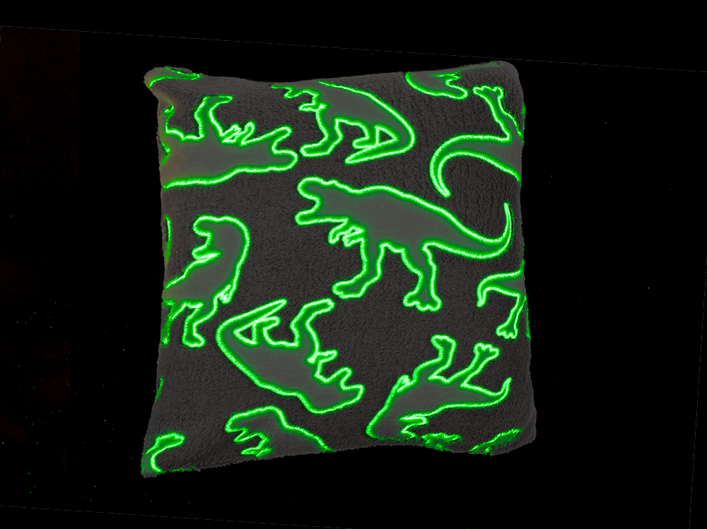 Plush cushion, dinosaur,