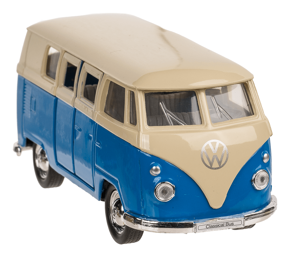 Model car with pull back, VW T1 Bus 1963,