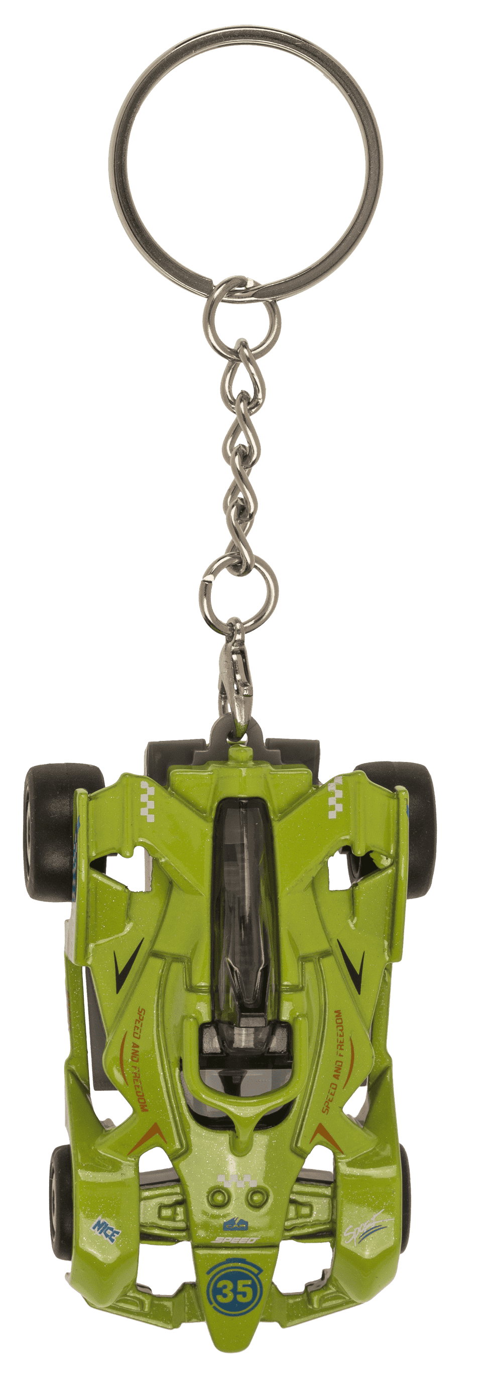 Metal Keyring, Racing car with pull back
