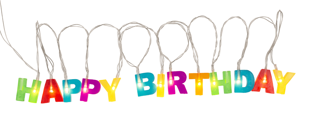 Fairy lights LED "Happy Birthday", L: 1,70 m.,