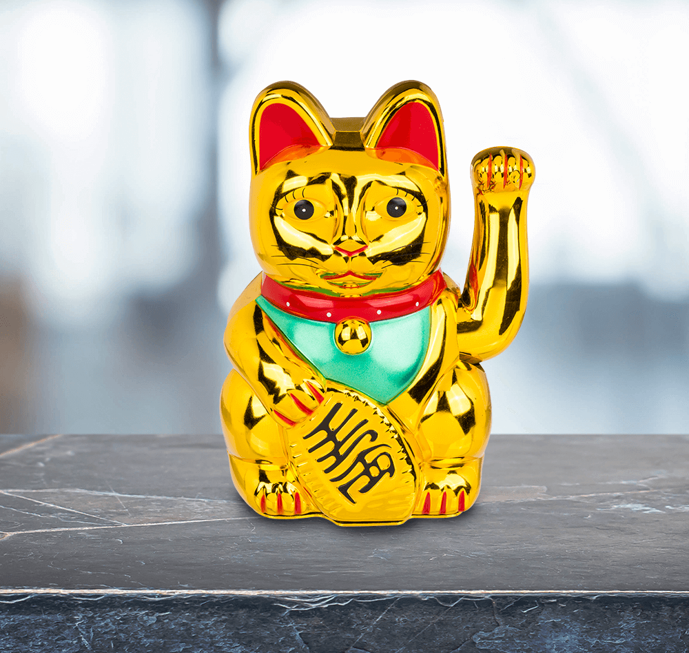 Waving cat,