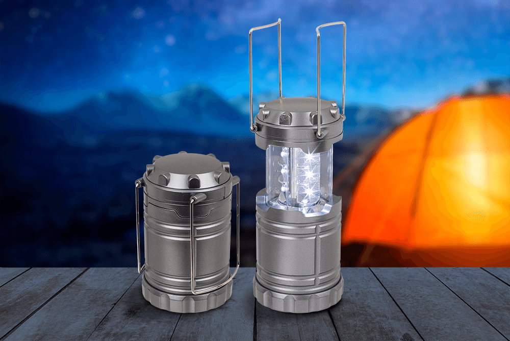 Foldable Camping light, ca. 7,0 x 21,5 cm,