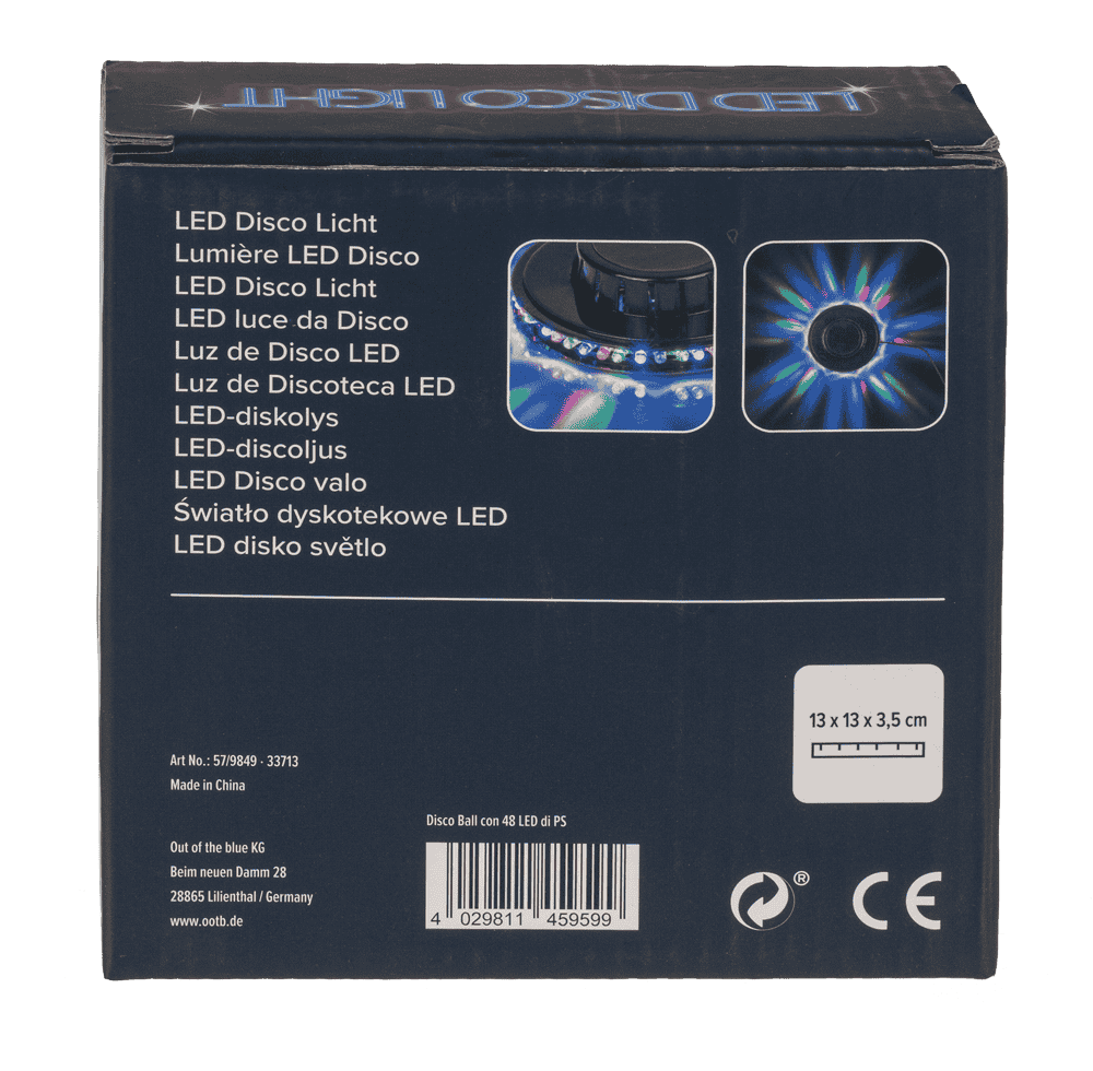 LED Disco light, with 48 LED (RGB),