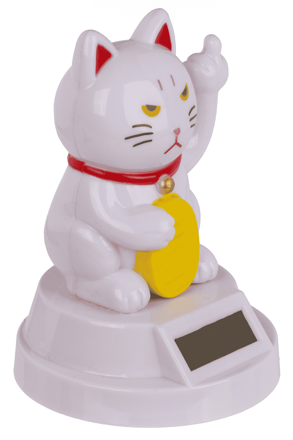 Waving cat, Angry Cat, with solar cell, 8 cm,