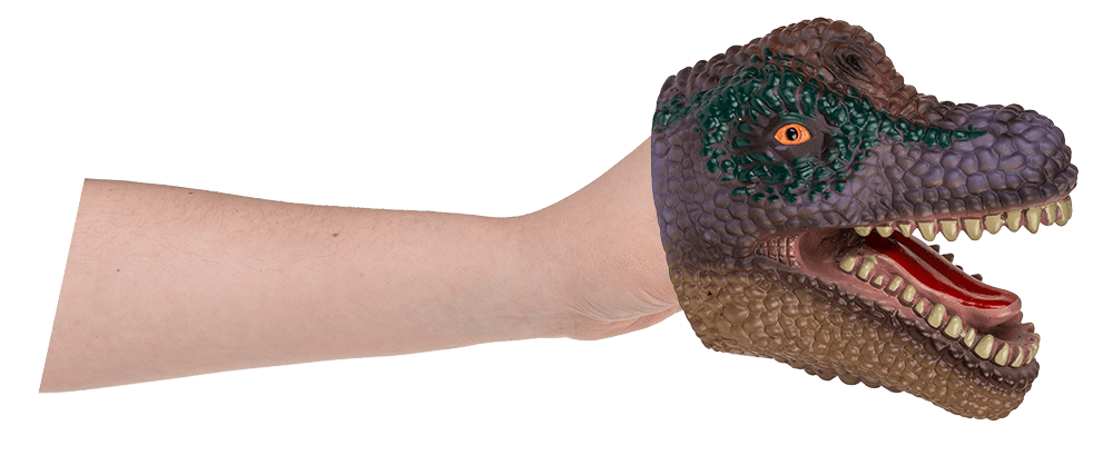 Hand puppet, Dinosaur, 10 cm,
